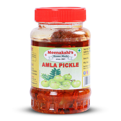 MEENAKSHI'S Homemade AMLA Pickle I 100% Natural I Indian Taste I Hygienically Packed I 250 g