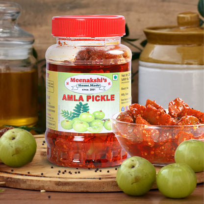 MEENAKSHI'S Homemade AMLA Pickle I 100% Natural I Indian Taste I Hygienically Packed I 250 g