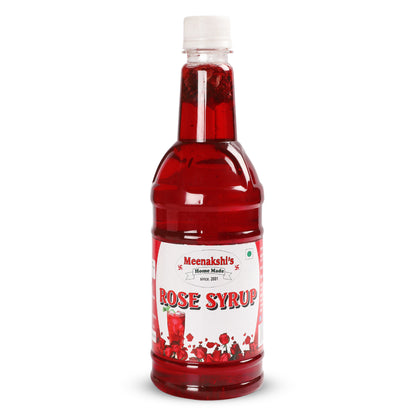 MEENAKSHI'S Homemade ROSE SYRUP I 100% Natural I Hygienically Packed I 750ml