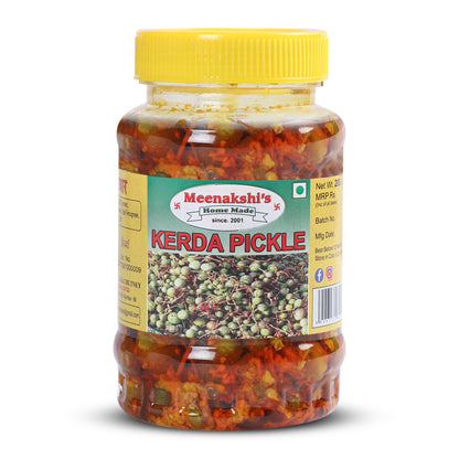 MEENAKSHI'S Homemade KERDA Pickle I 100% Natural I Indian Taste I Hygienically Packed I 200 g