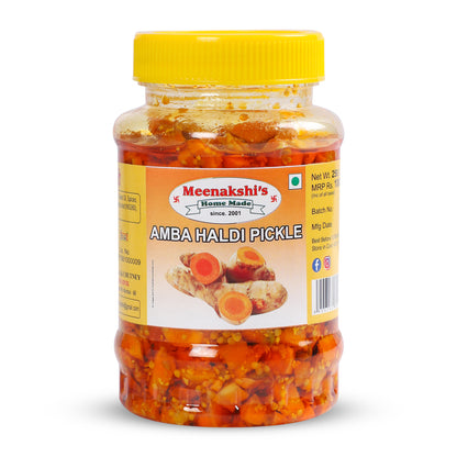MEENAKSHI'S Homemade AMBA Haldi Pickle I 100% Natural I Indian Taste I Hygienically Packed I 250 g