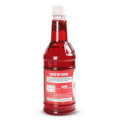 MEENAKSHI'S Homemade ROSE SYRUP I 100% Natural I Hygienically Packed I 750ml