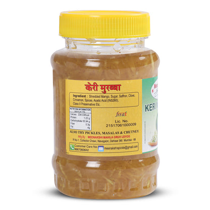 MEENAKSHI'S Homemade KERI MURABBA Pickle I 100% Natural I Indian Taste I Hygienically Packed I 250 g