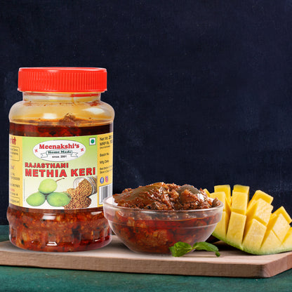 MEENAKSHI'S Homemade RAJASTHANI METHIA KERI Pickle I 100% Natural I Indian Taste I Hygienically Packed I 250 g