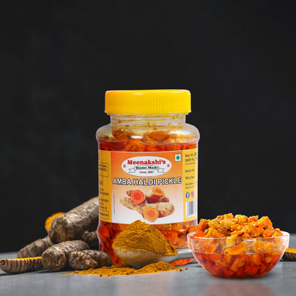 MEENAKSHI'S Homemade AMBA Haldi Pickle I 100% Natural I Indian Taste I Hygienically Packed I 250 g