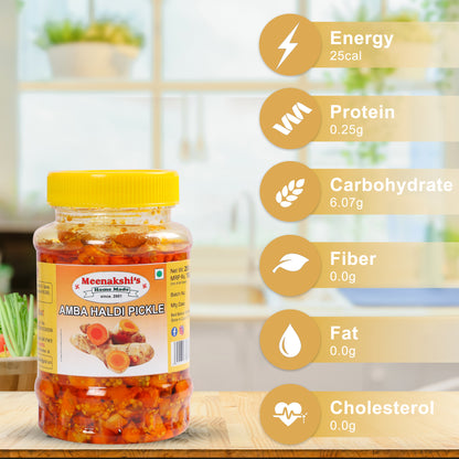 MEENAKSHI'S Homemade AMBA Haldi Pickle I 100% Natural I Indian Taste I Hygienically Packed I 250 g